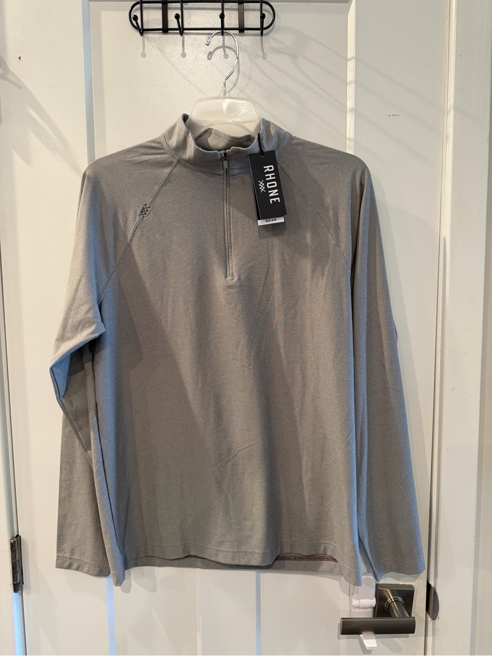 RHONE Men's Gray Zip-Up Sweater
